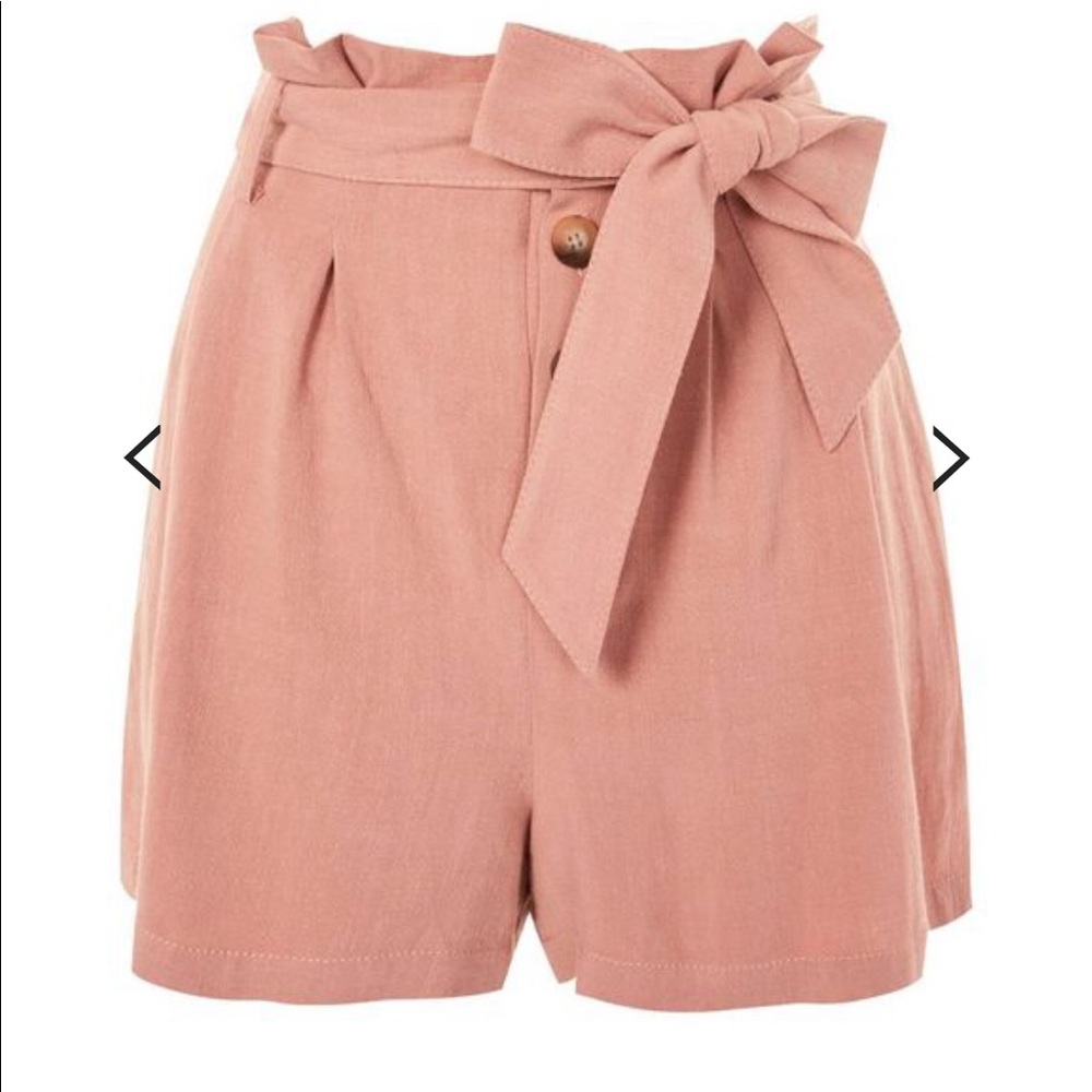 Top shop paper bag shorts